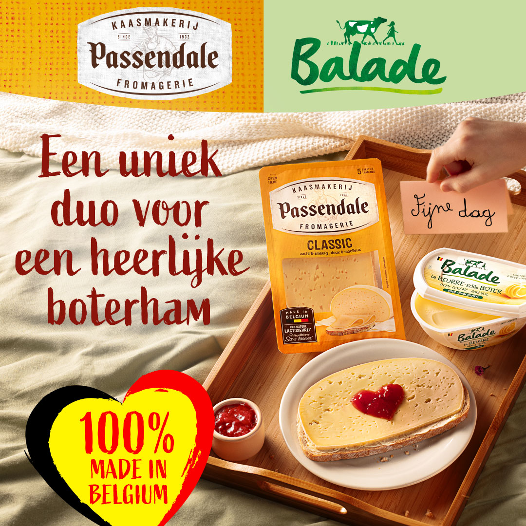 Tartine au fromage Passendale et au beurre Balade | I Love Cheese NL